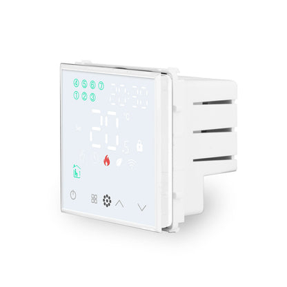 WLAN-fähiges Raumthermostat für Fußbodenheizungen in weiß