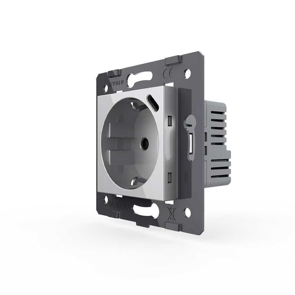 Livolo graues Steckdosen-Modul mit USB-C
