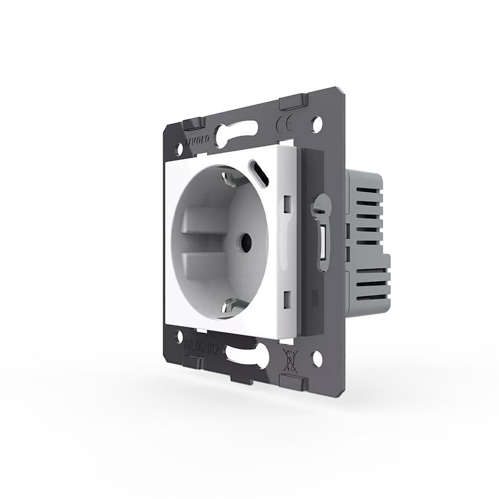 Livolo weißes Steckdosen-Modul mit USB-C
