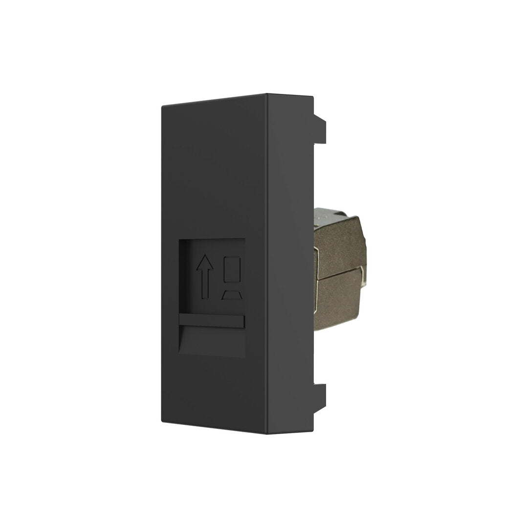 Livolo halbes LAN-Modul CAT6A in Schwarz