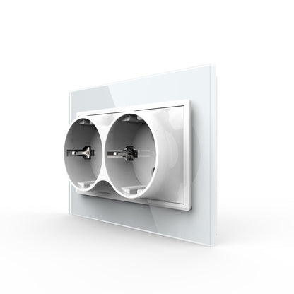 Livolo Kombi-Steckdose in weiß