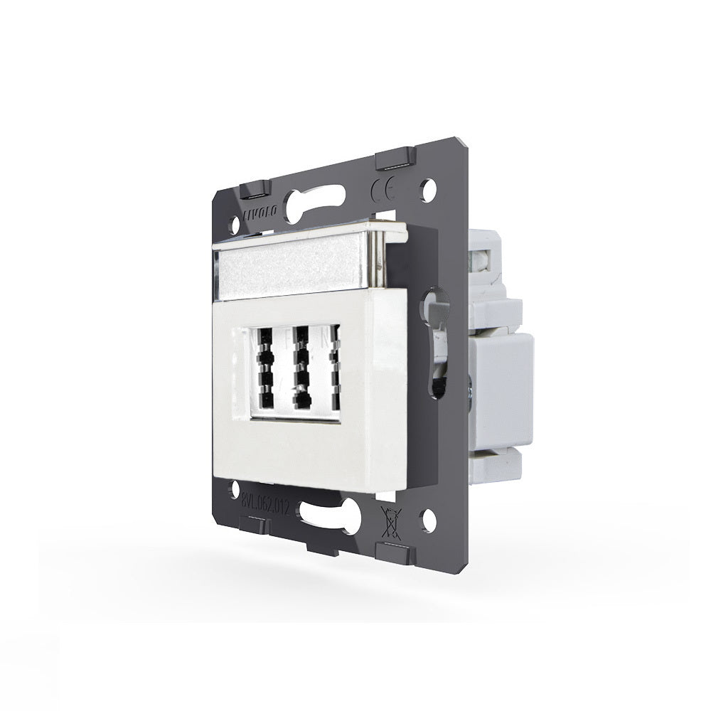 Livolo weißer TAE-Anschluss für analoge/ISDN Telefonanschlüsse