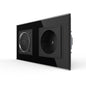 Livolo Bluetooth Lautsprecher + Steckdose inkl. Glasrahmen Schwarz
