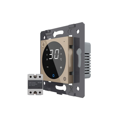 Livolo Raumthermostat f. Fußbodenheizung mit ext. Sensor in Gold