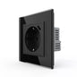 Livolo schwarze, einfache Steckdose mit USB-C 18W