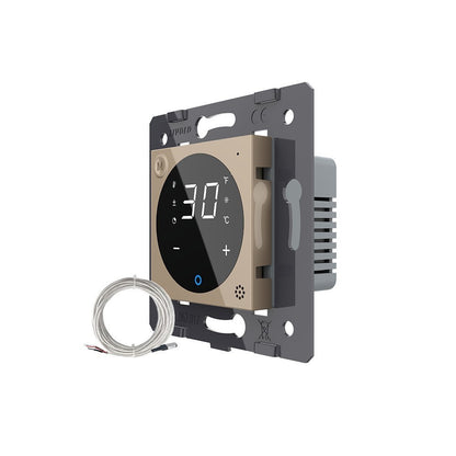 Livolo Raumthermostat-Modul in gold m. ext. Sensor