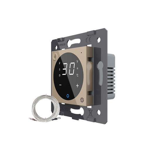 Livolo Raumthermostat-Modul in gold m. ext. Sensor