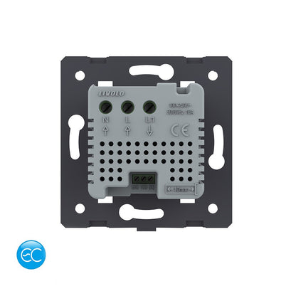 Livolo digitales, smartes Raumthermostat m. Bodensensor in Schwarz