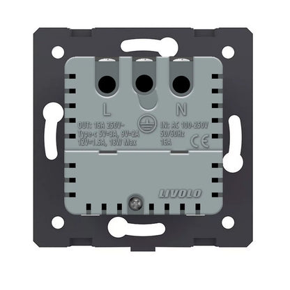 Livolo weißes Steckdosen-Modul mit USB-C