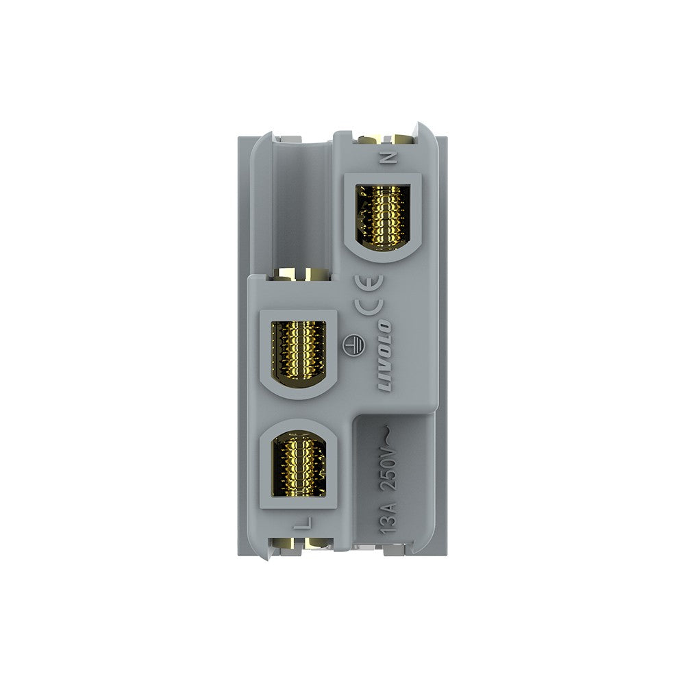 Livolo halbes Schweizer Steckdosen Modul in Weiß