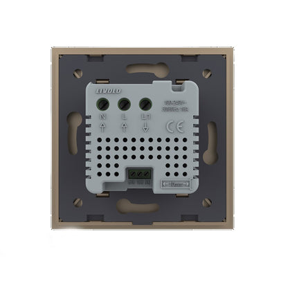 Raumthermostat für Fußbodenheizung m. ext. Sensor in gold