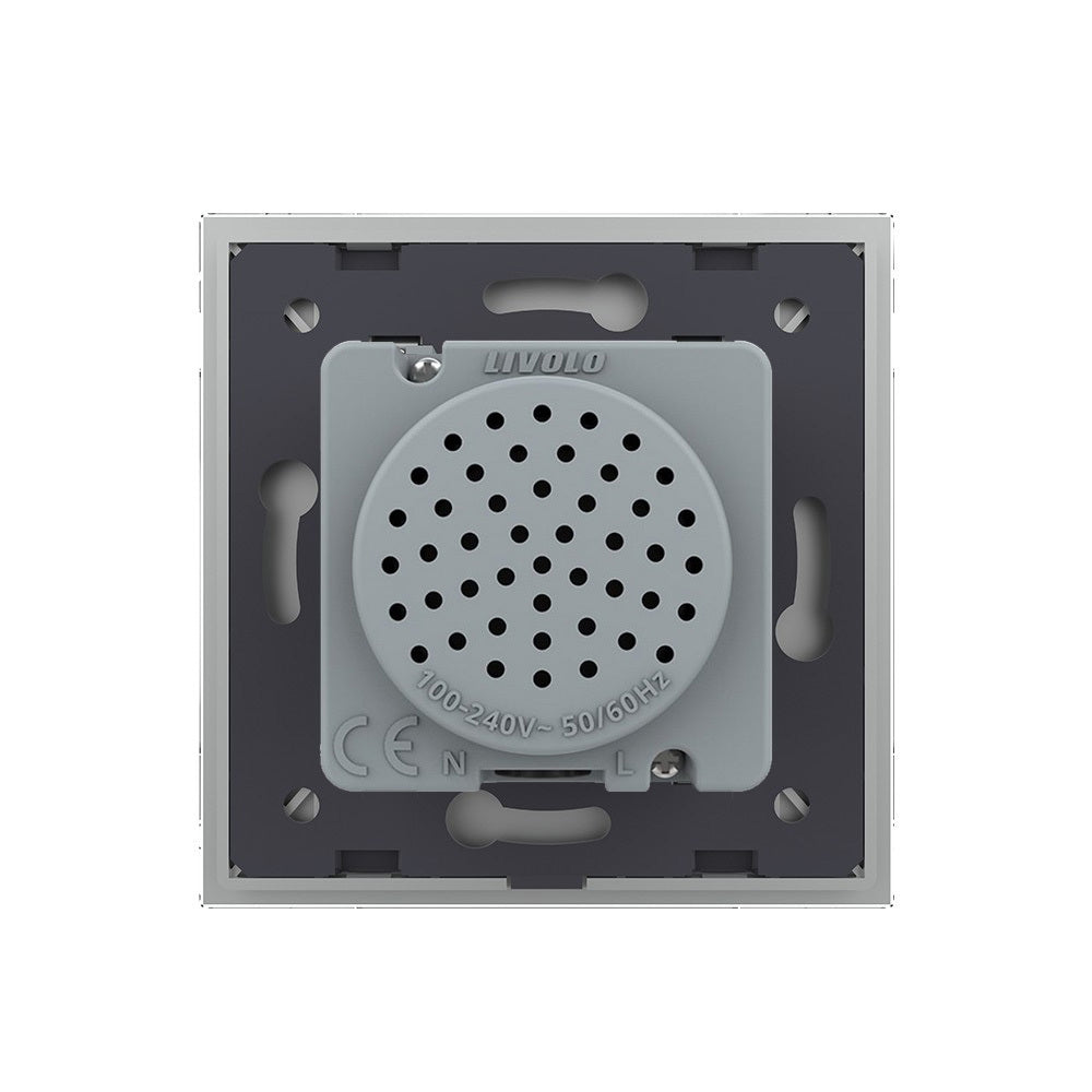 Livolo Bluetooth Lautsprecher mit Glasrahmen in Grau.