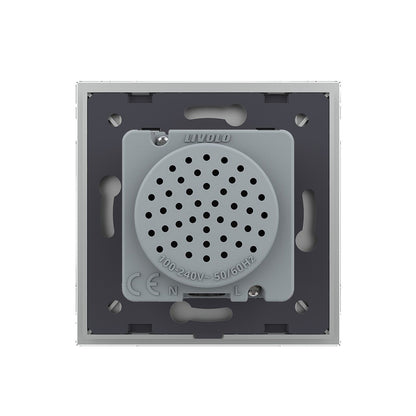 Livolo Bluetooth Lautsprecher mit Glasrahmen in Grau.
