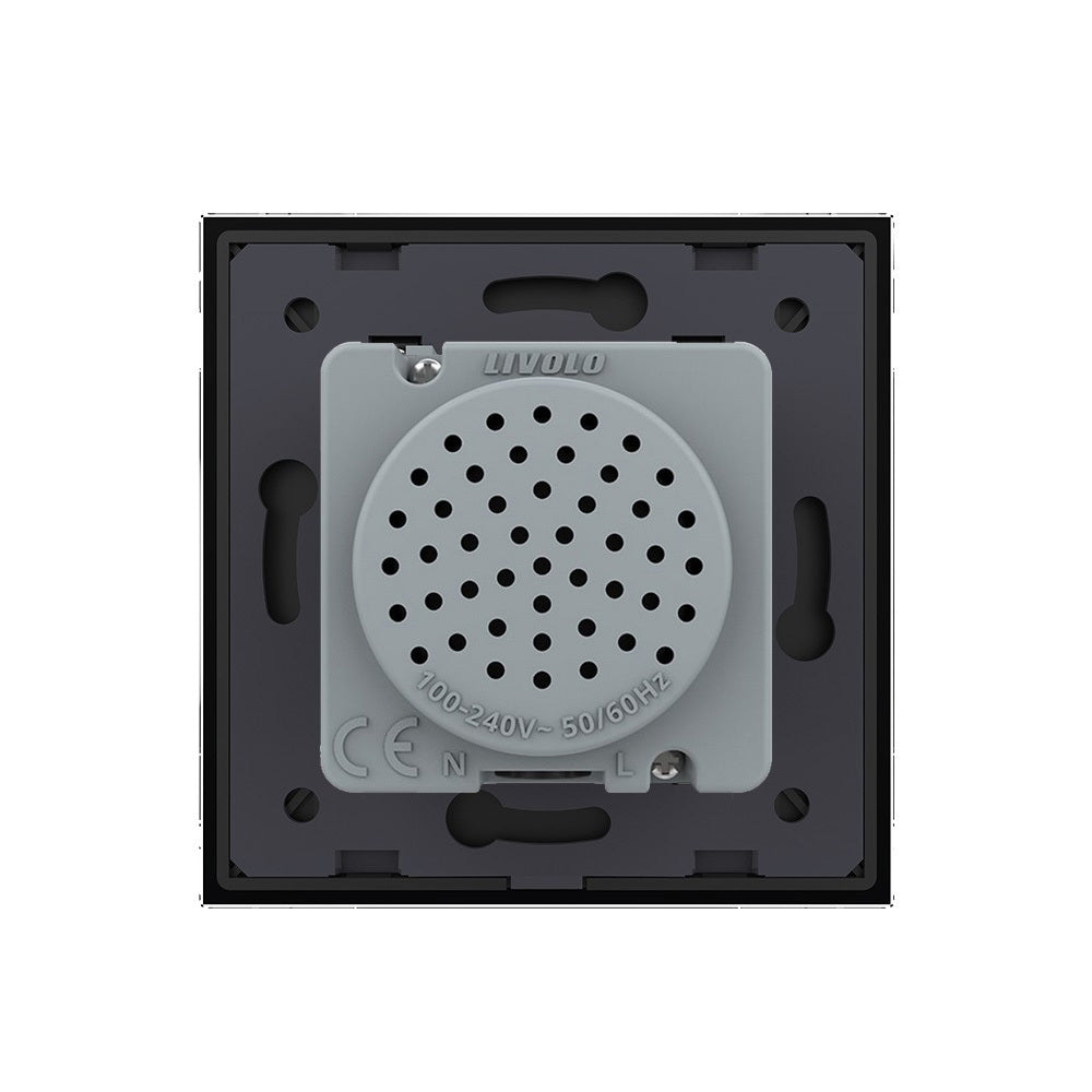 Livolo Bluetooth Lautsprecher inkl. Glasrahmen in Schwarz für Unterput