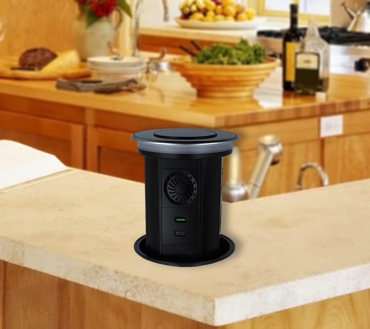 WLAN-Tischsteckdose Versenkbar mit SmartHome Funktion Steckdosenturm