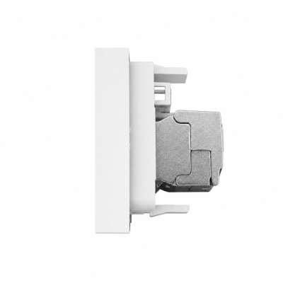 1/2 Kurzes CAT6.A Netzwerk-Modul Keystone für Bodentanks Weiß LIVOLO