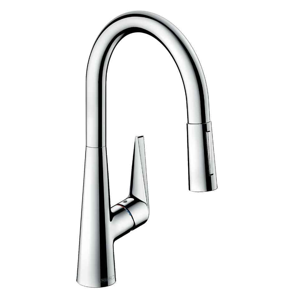 Hansgrohe "Talis M51 200 2jet" Spültisch-Einhebelmischer (herausziehbar, chrom)