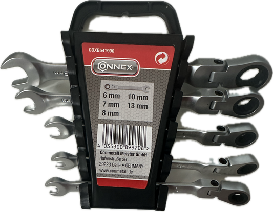 Connex Gelenkratschengabelschlüssel (5-teilig)