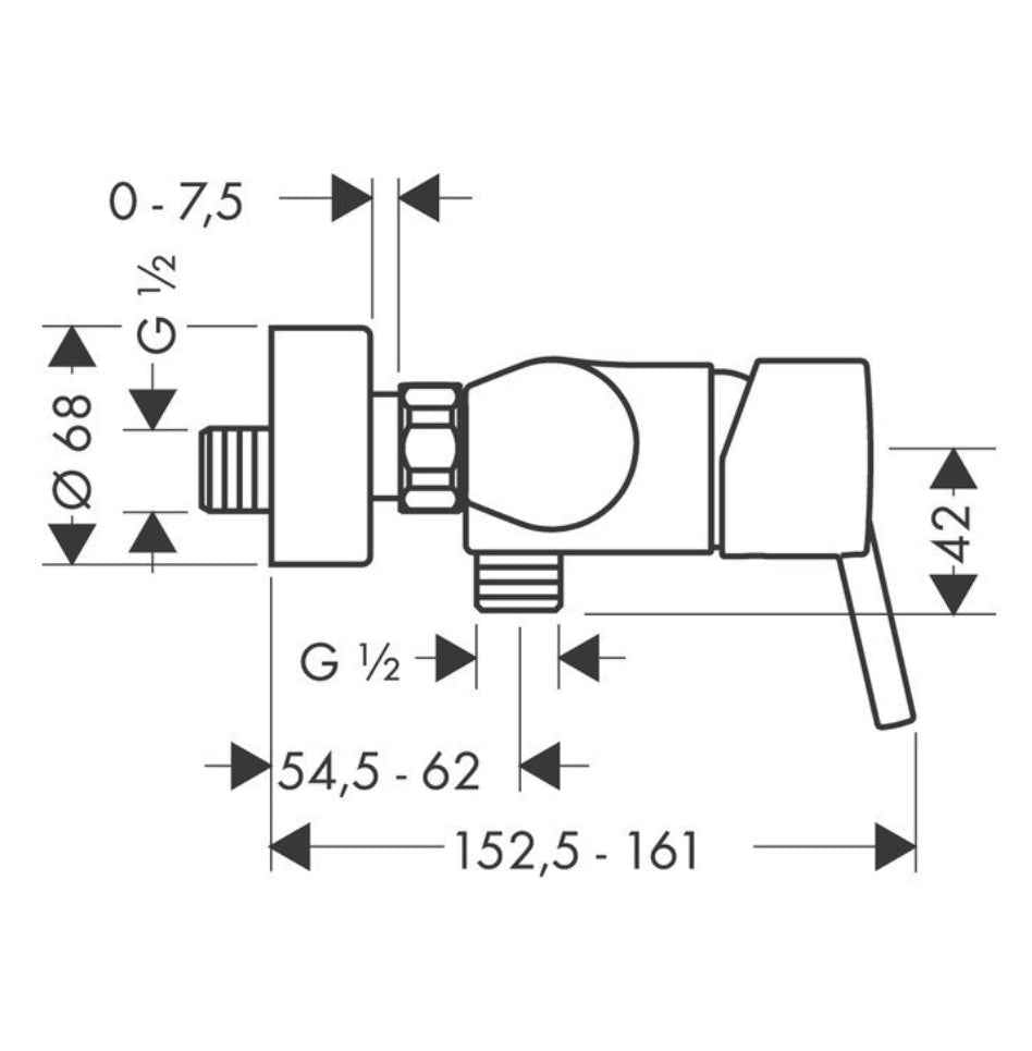 Hansgrohe "Talis S" Brausearmatur (chrom)