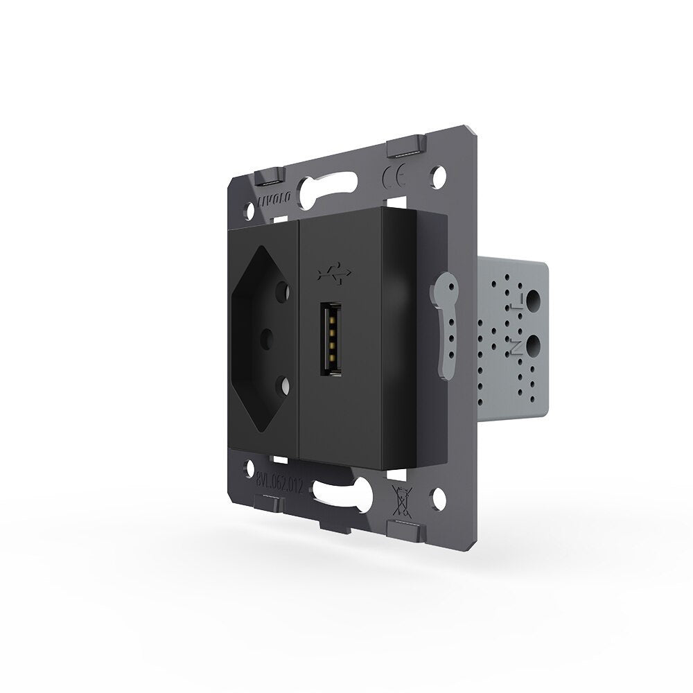 Livolo Schweizer Steckdose mit USB Modul
