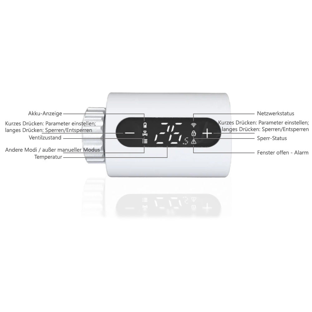 WLAN Heizkörperthermostat Thermostat Regler für Heizkörper