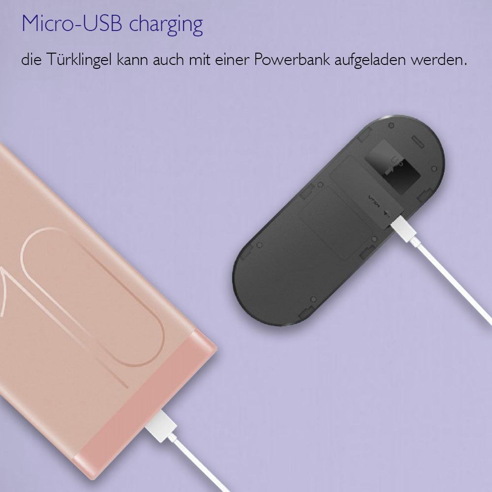 WLAN Videotürklingel Türsprechanlage Türkamera mit Bewegungserfassung - Livolo-Deutschland