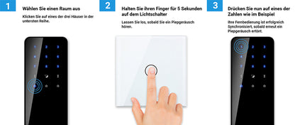 Livolo Fernbedienung für Funk-Licht-/Rolladenschalter