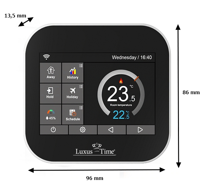 WLAN Thermostat für Fußbodenheizung mit Touch Screen