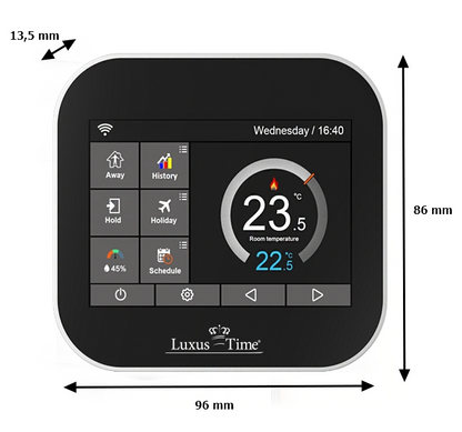 WLAN Thermostat für Fußbodenheizung mit Touch Screen