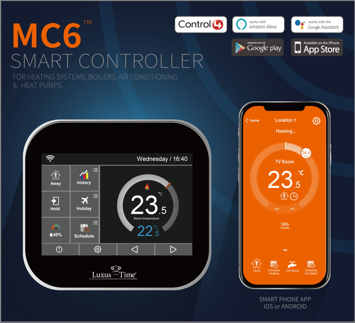 WLAN Thermostat für Fußbodenheizung mit Touch Screen