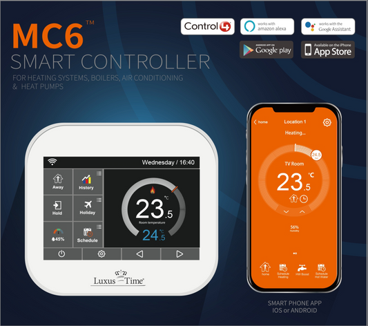 WIFI WLAN Raumthermostat f. wasserführende Fußbodenheizungen