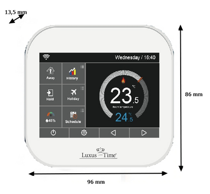 WIFI WLAN Raumthermostat f. wasserführende Fußbodenheizungen