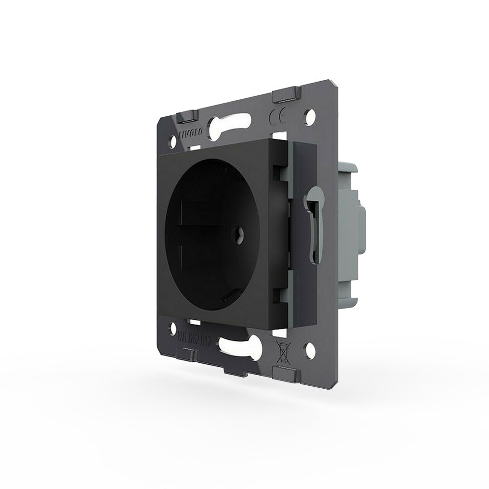 Livolo einfaches Steckdosen-Modul in Schwarz
