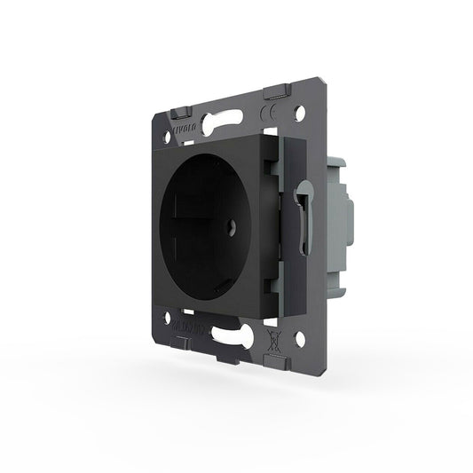 Livolo einfaches Steckdosen-Modul in Schwarz