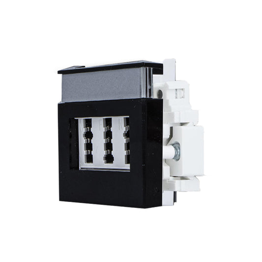Livolo schwarzer TAE-Anschluss für analoge/ISDN Telefonanschlüsse