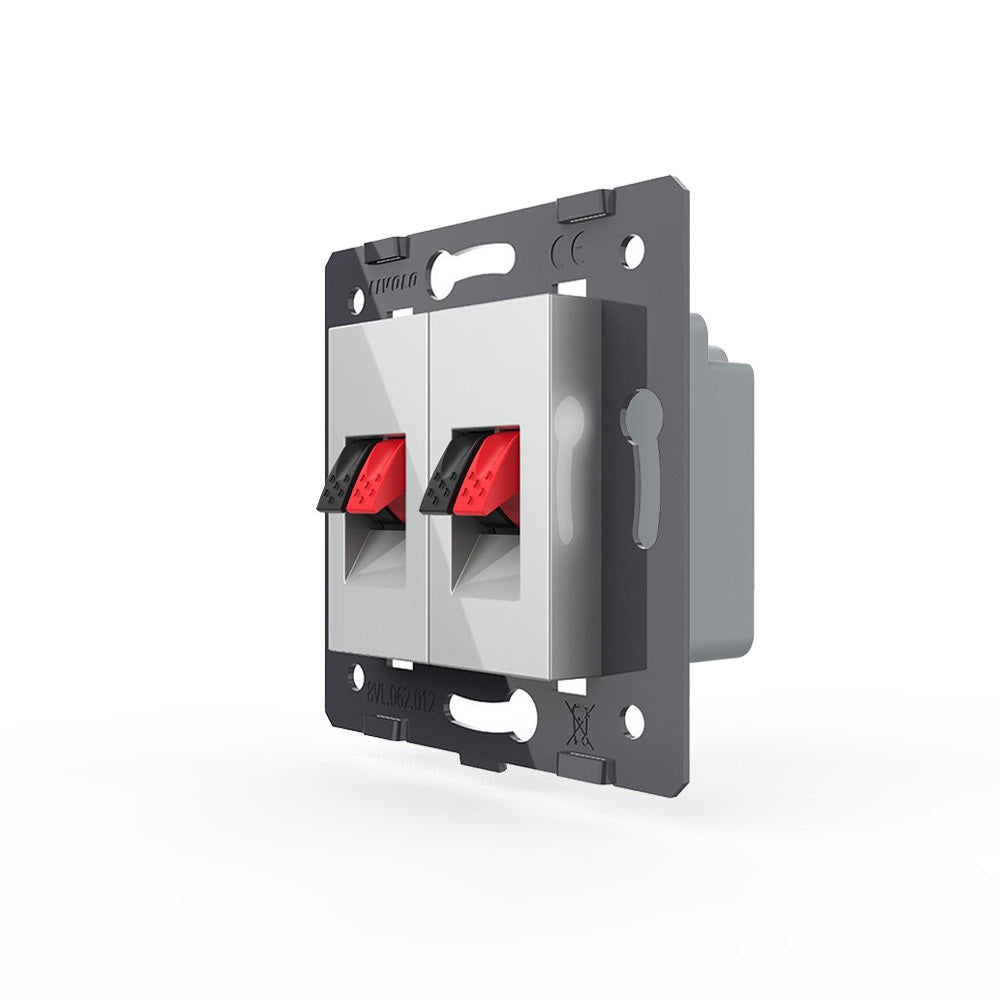 Livolo doppeltes Lautsprecher Anschluss Modul Grau