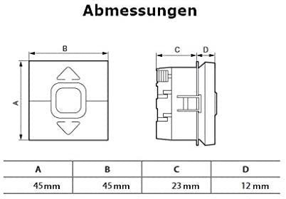 Livolo schwarzes Wipp-Rollladenschalter-Modul