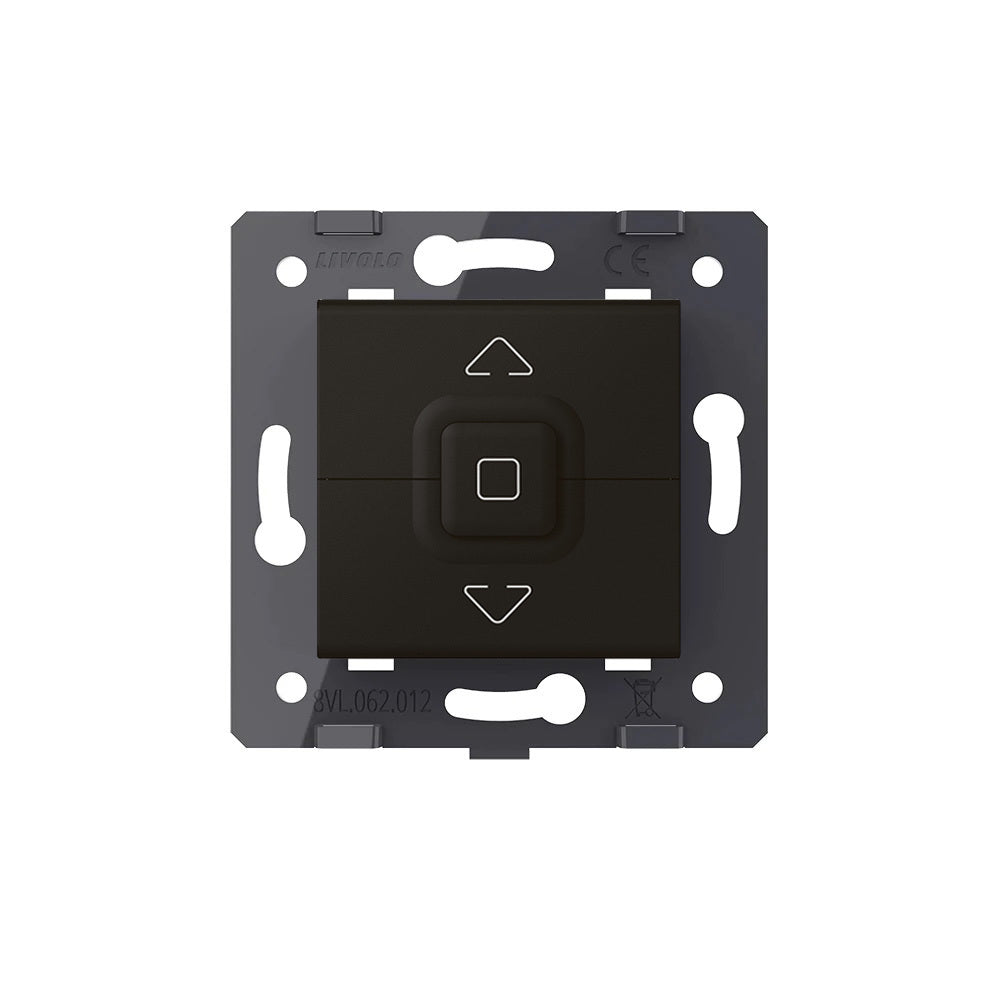 Livolo schwarzes Wipp-Rollladenschalter-Modul