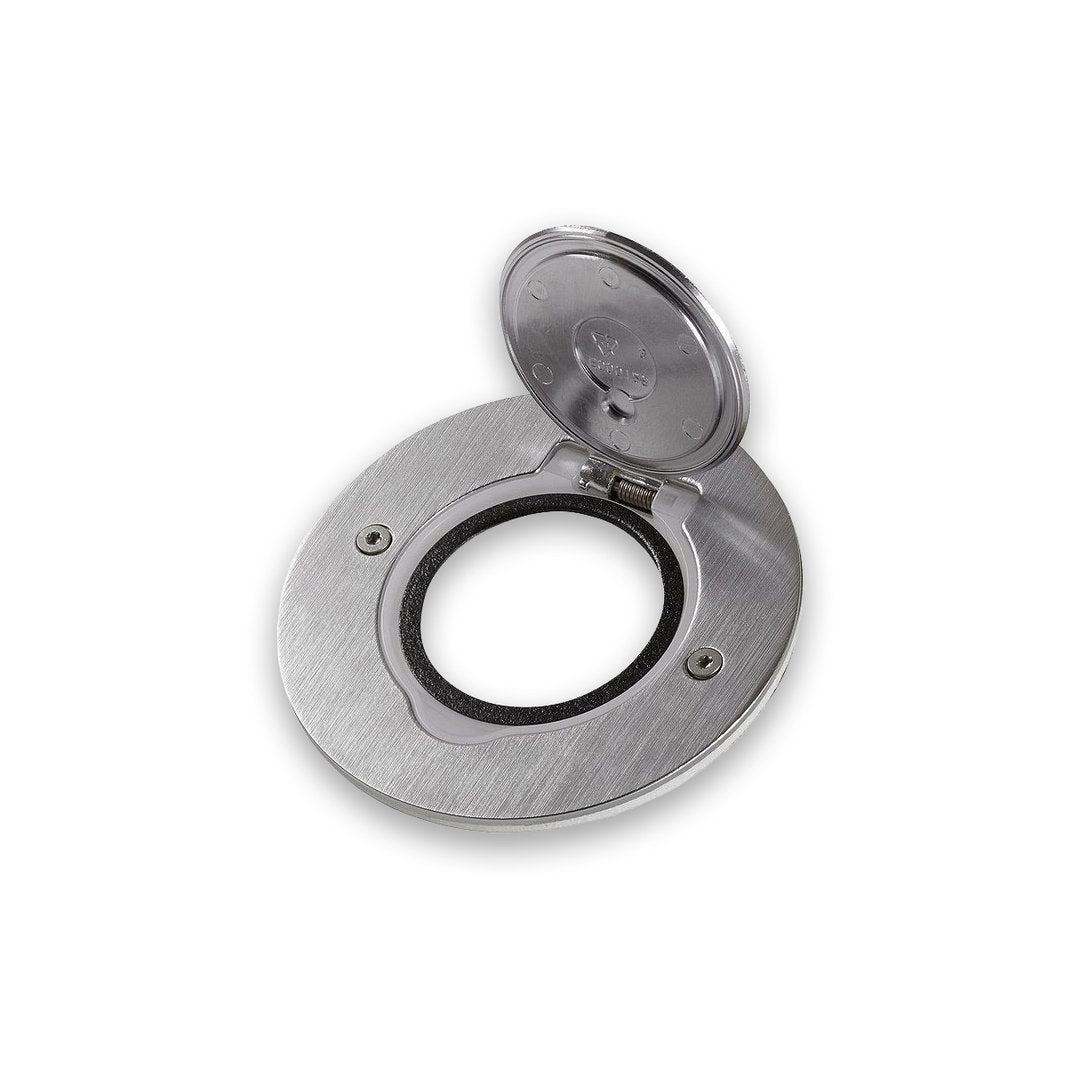 Legrand Edelstahl-Bodensteckdose + Steckdose VDE LG-089701-77211