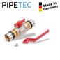PIPETEC Kugelhahn Rot Heizung - WEIM24
