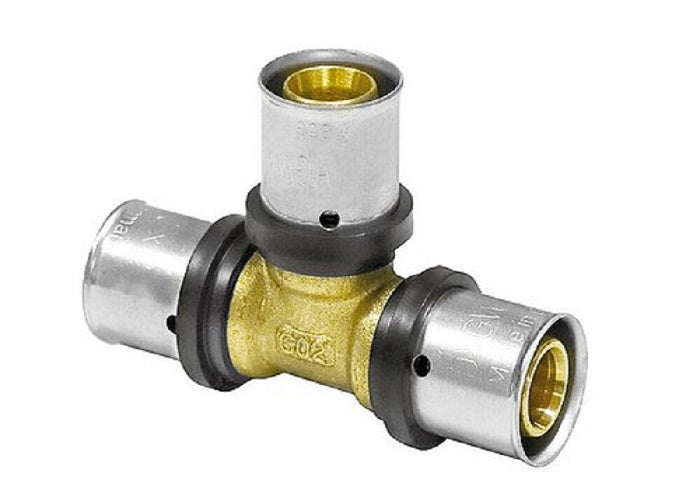 Fitting Pressfitting PIPETEC TH + U Kontur Aluverbund Bogen Kupplung T-Stück
