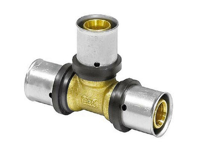 Fitting Pressfitting PIPETEC TH + U Kontur Aluverbund Bogen Kupplung T-Stück