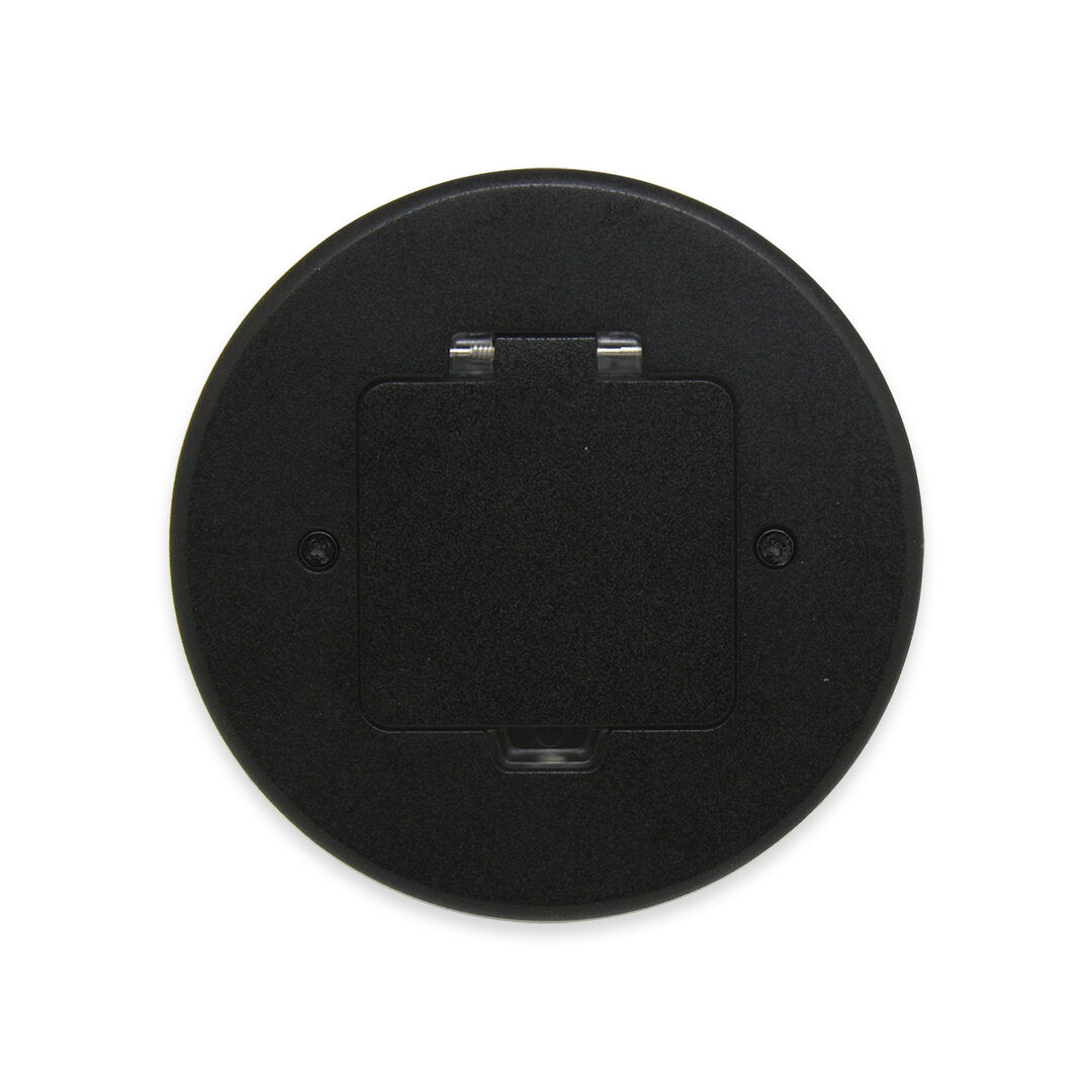 Bodensteckdose Wandsteckdose mit Steckdosen-Modul - IP44 Schwarz - Livolo-Deutschland