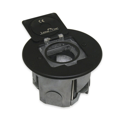 Bodensteckdose Wandsteckdose für 1 Modul - IP44 Schwarz - Livolo-Deutschland