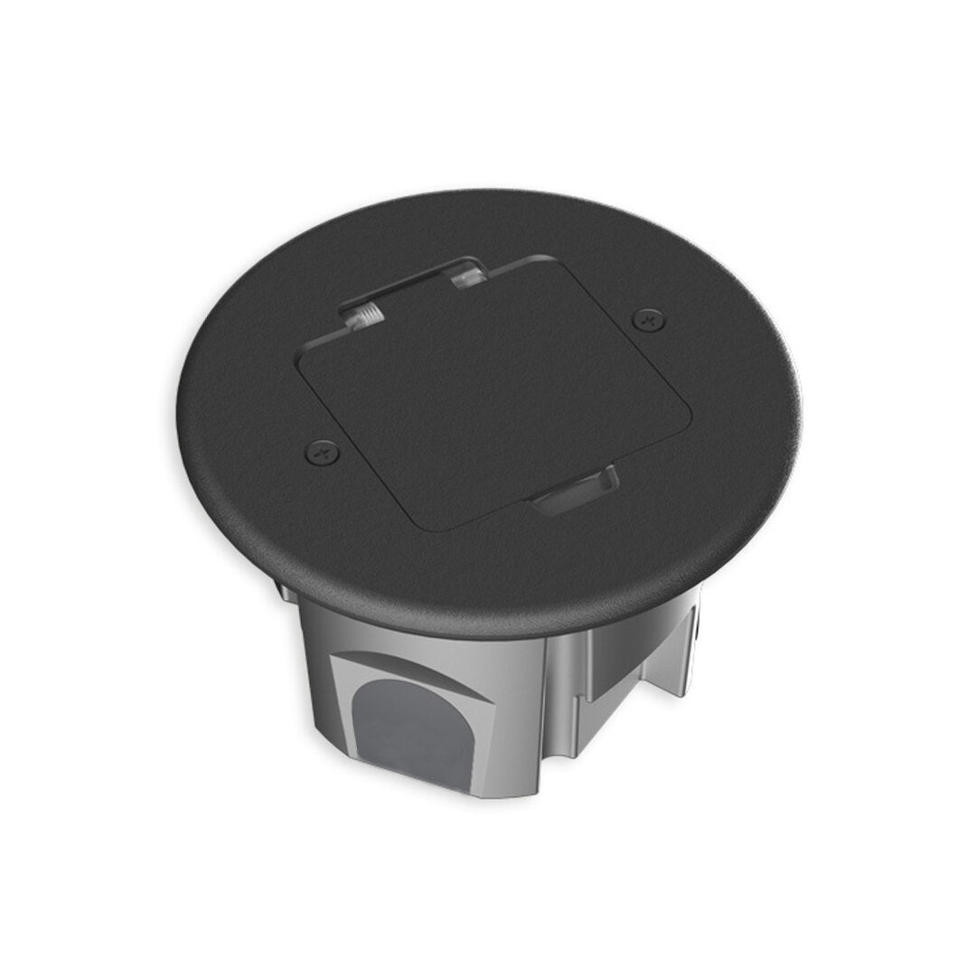 Bodensteckdose Wandsteckdose für 1 Modul - IP44 Schwarz - Livolo-Deutschland