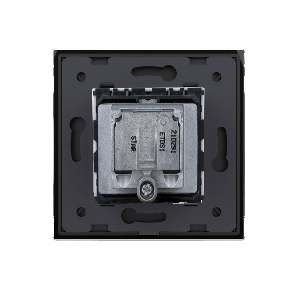 Livolo TV/FM/SAT-Modul inkl. Glasrahmen in schwarz