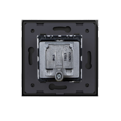 Livolo TV/FM/SAT-Modul inkl. Glasrahmen in schwarz