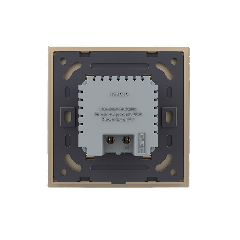 Treppenbeleuchtung m. BWM und Glasblende in gold