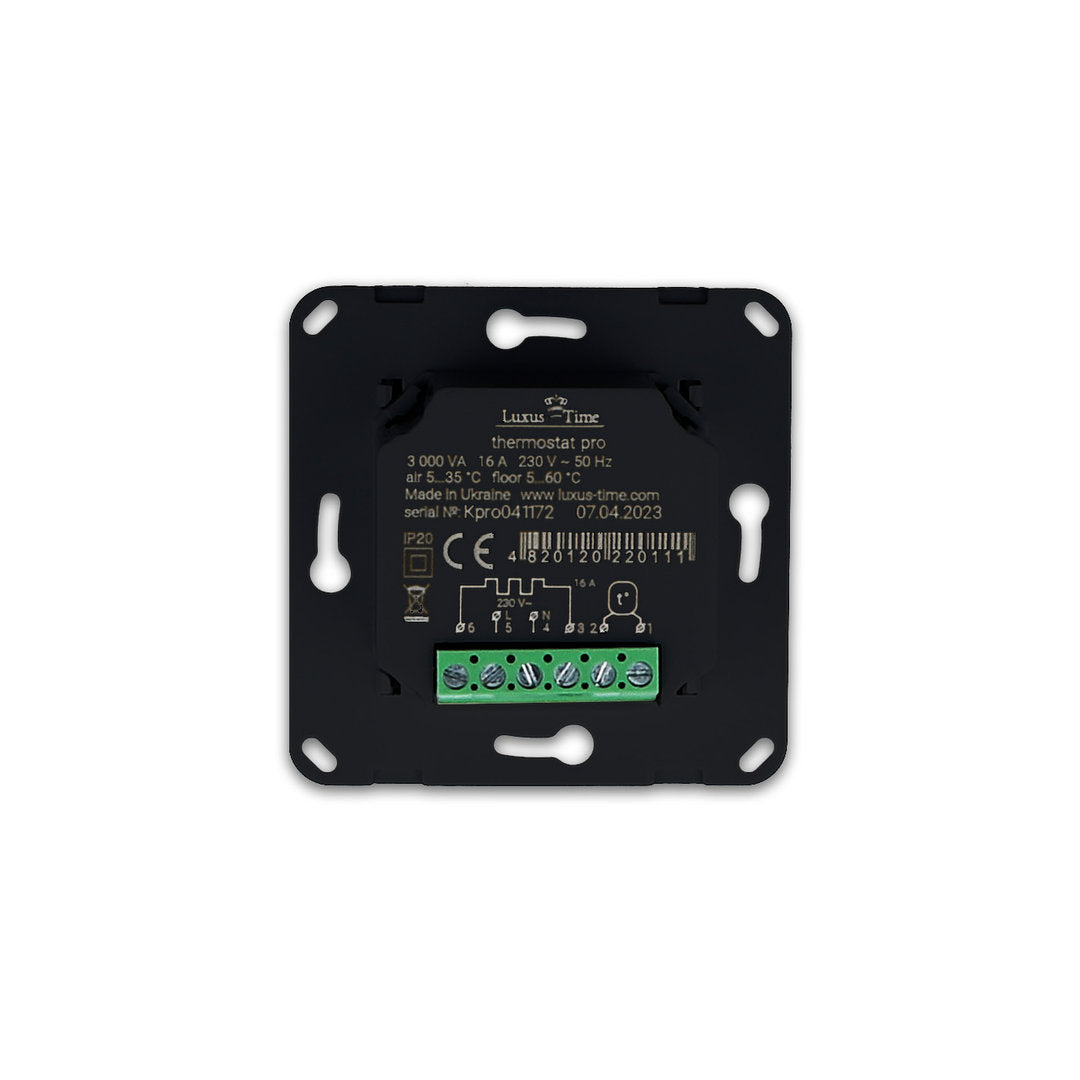 Livolo programmierbares Raumthermostat in Schwarz