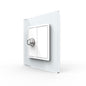 Livolo einfaches, weißes SAT-Modul mit Glasrahmen